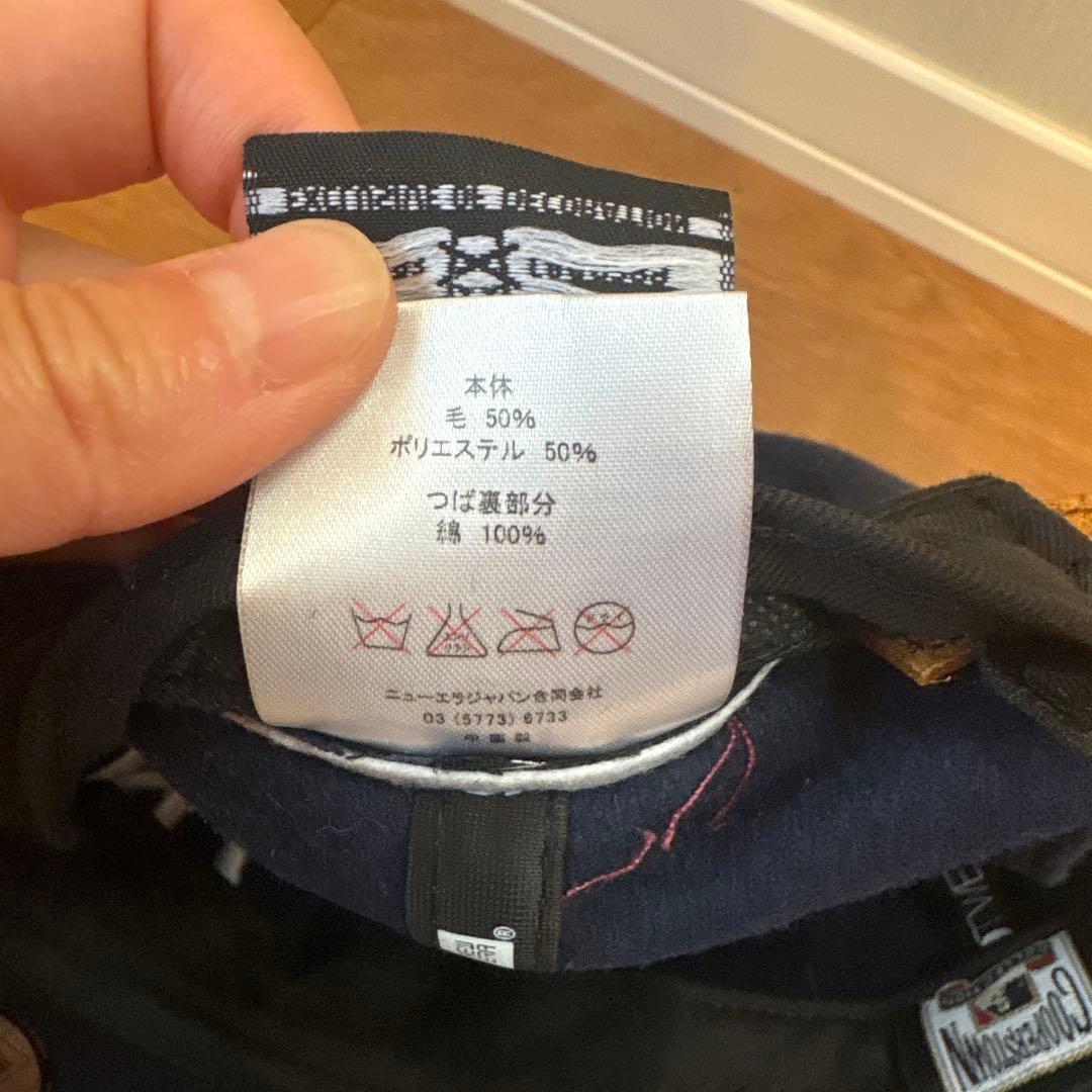 New Era NYロゴ ベースボールキャップ ネイビーの写真8枚目