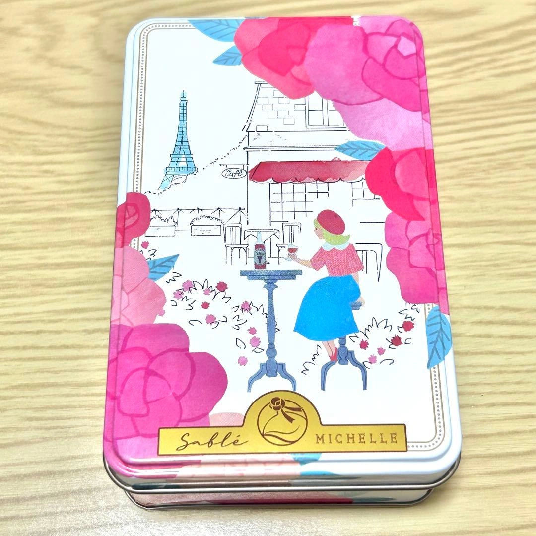 サブレミシェル 缶 空き缶 お菓子缶 小物入れ フランス パリ