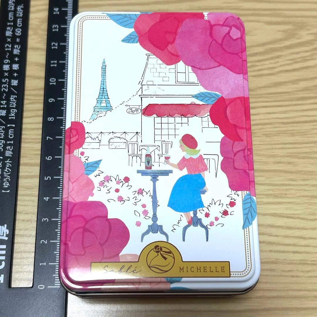 サブレミシェル 缶 空き缶 お菓子缶 小物入れ フランス パリの写真7枚目