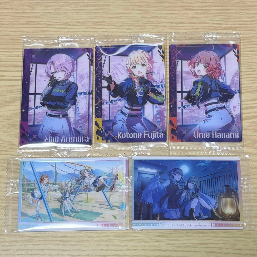 【新品未開封】学園アイドルマスター ウエハース カード 5枚セット 花海佑芽 他