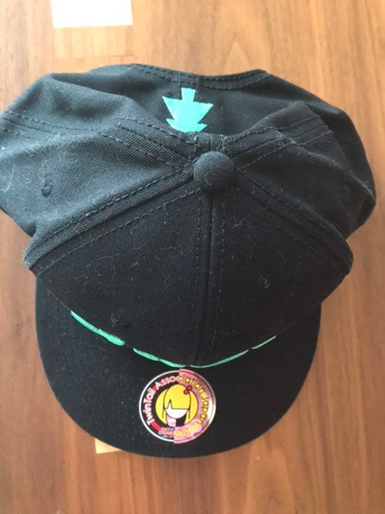 メンズキャップ　ブラック　dropのロゴ