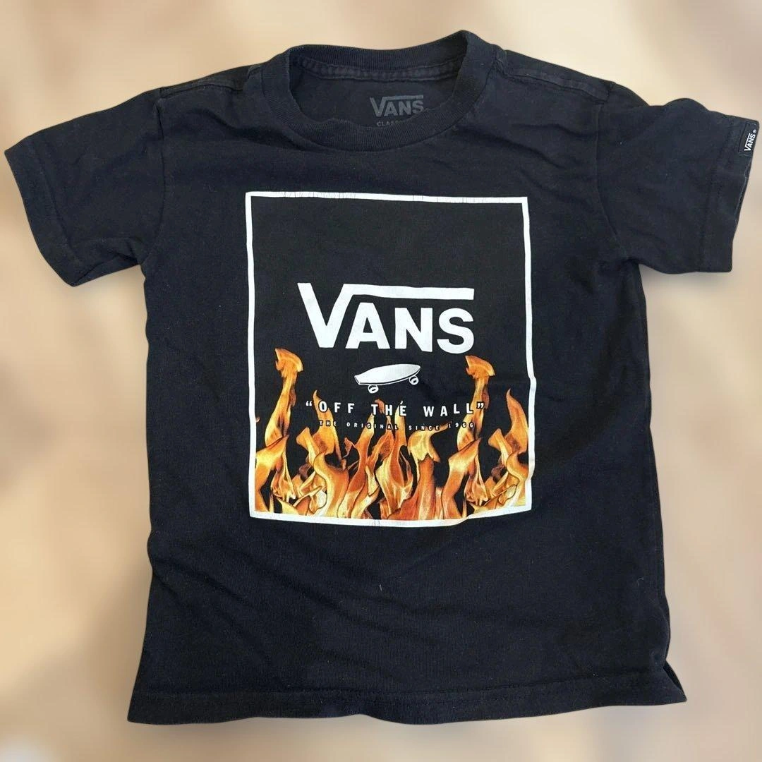 VANS 炎のグラフィック Tシャツ 2T