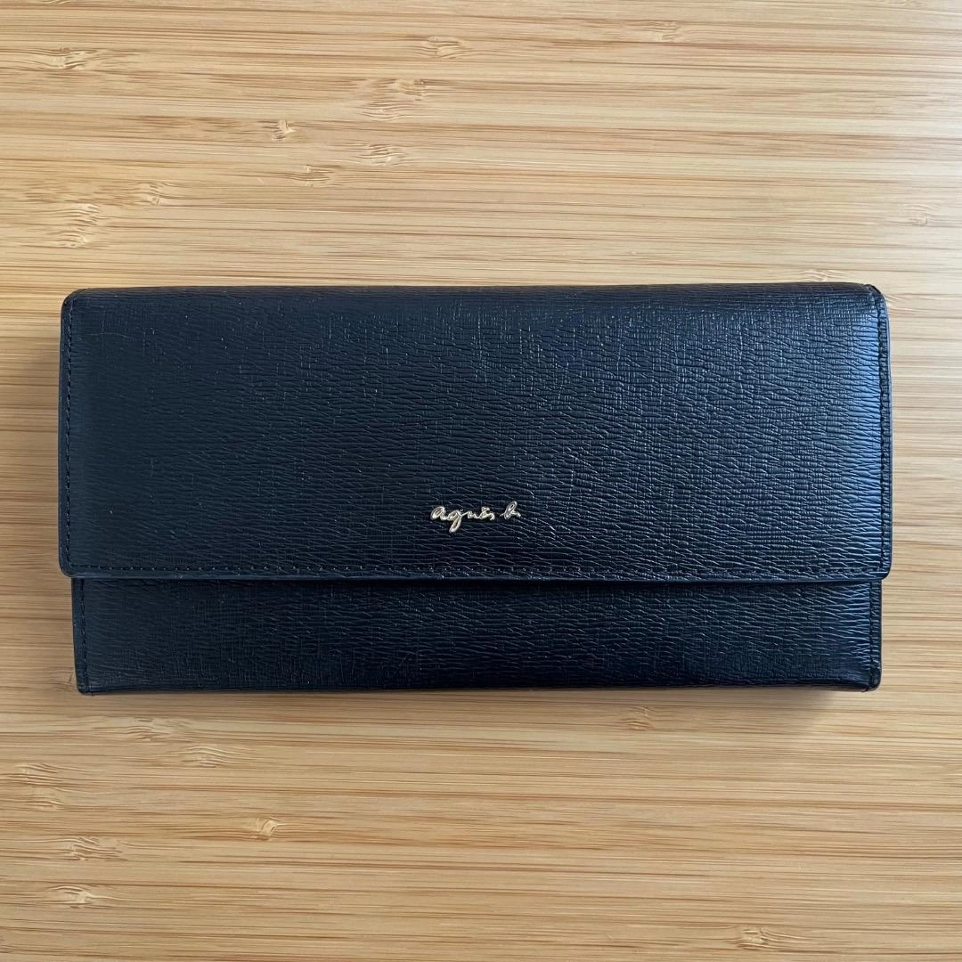agnes b. アニエスベー 長財布 黒