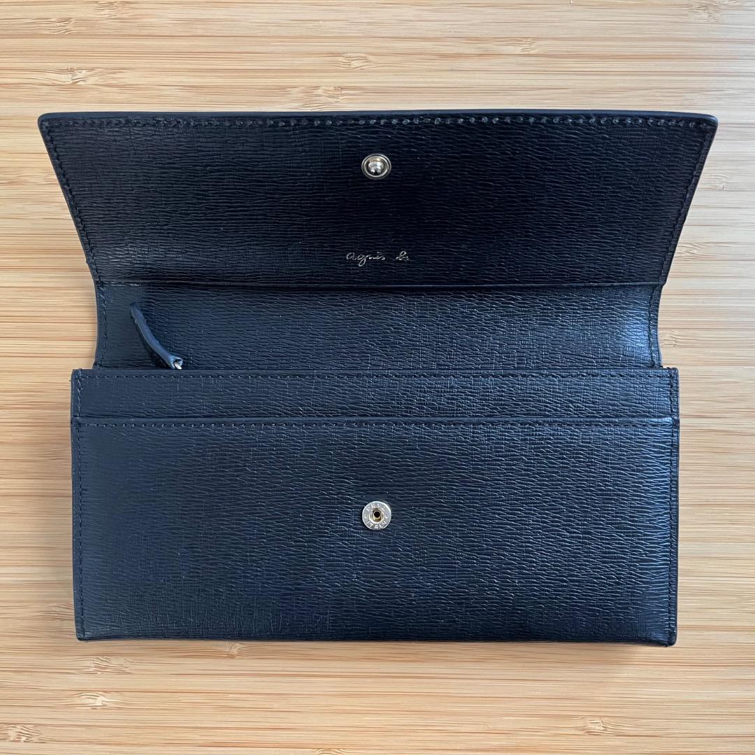 agnes b. アニエスベー 長財布 黒の写真2枚目