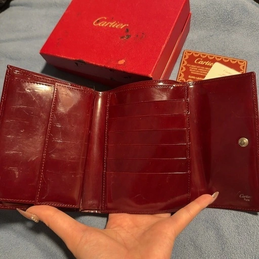Cartierカルティエ パンテール 3つ折り財布 ギャランティカードありの写真3枚目
