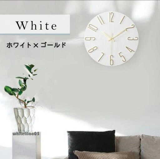 壁掛け時計 掛け時計 おしゃれ オシャレ 北欧 静音 壁掛け 時計 モダン 見やすい アナログ 掛時計の写真2枚目