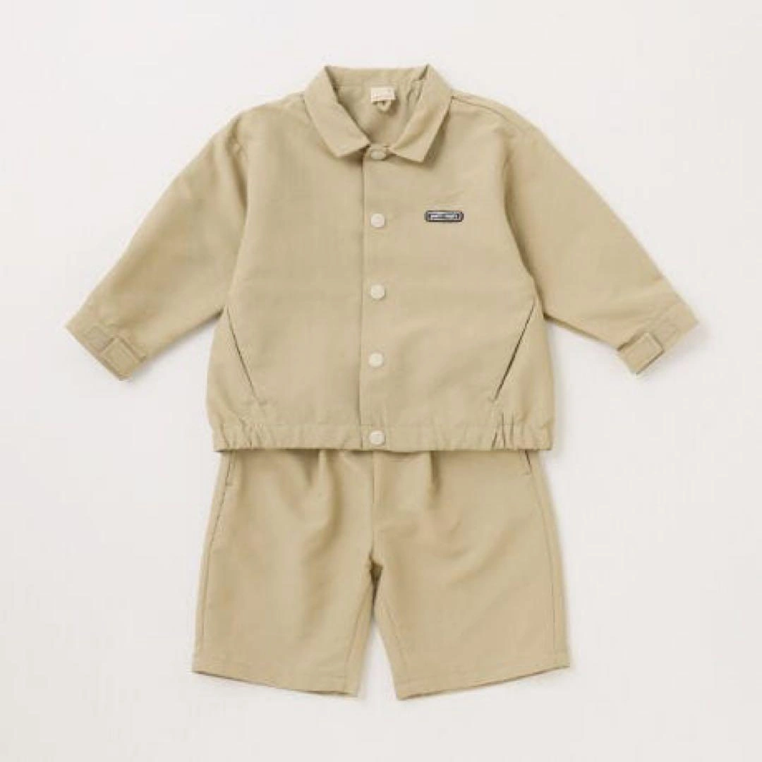 【完売品】定価5千円 petit main ブルソンセットアップ 120cmの写真2枚目