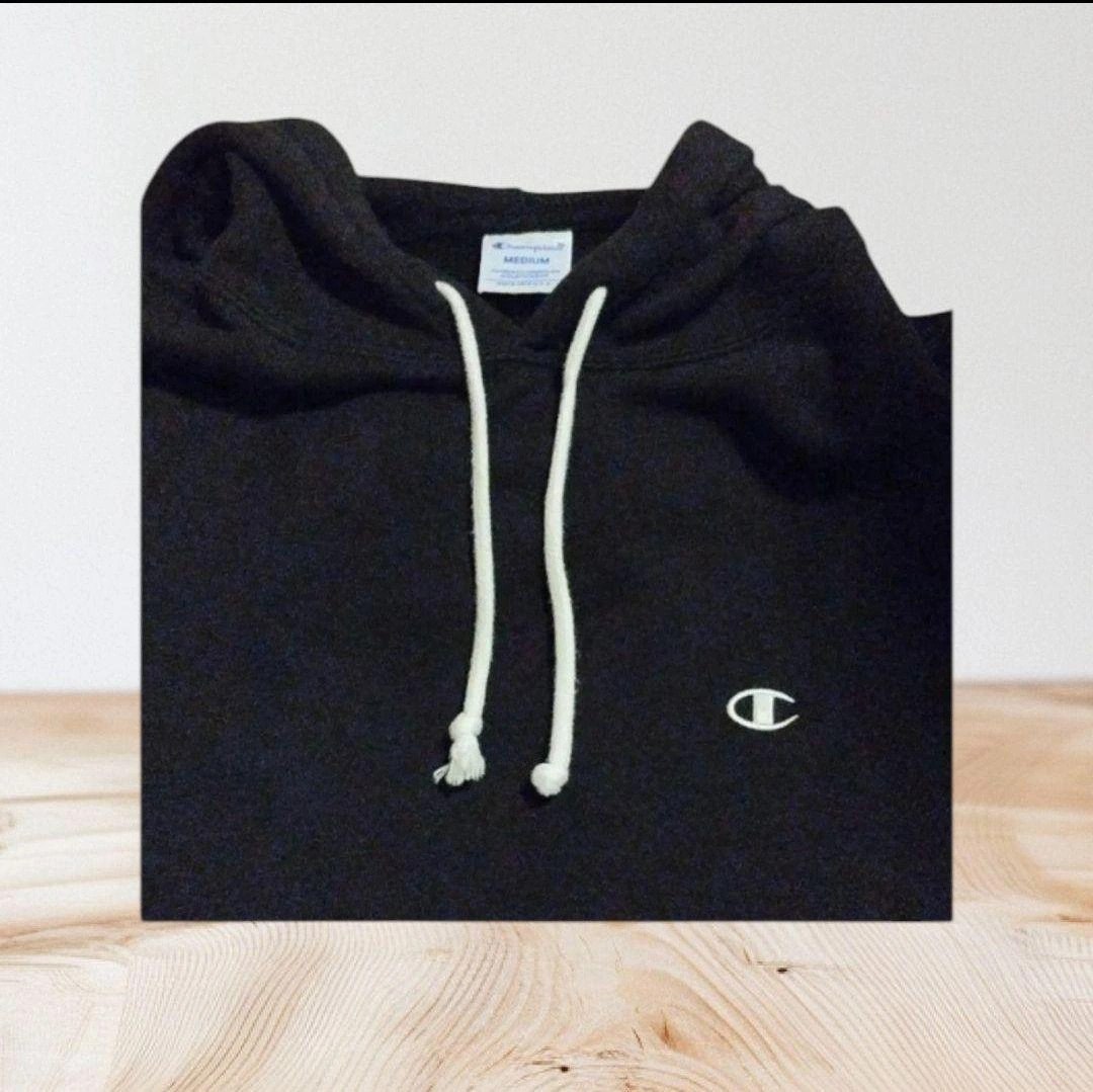 Champion ブラックパーカー (090_Black)の写真3枚目