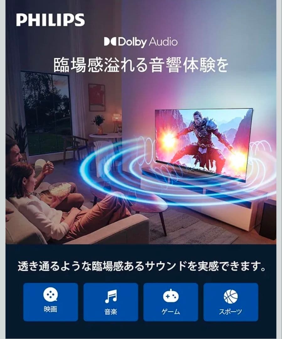 Philips PHH6569 液晶テレビ Google TV、インターネット - キャロット