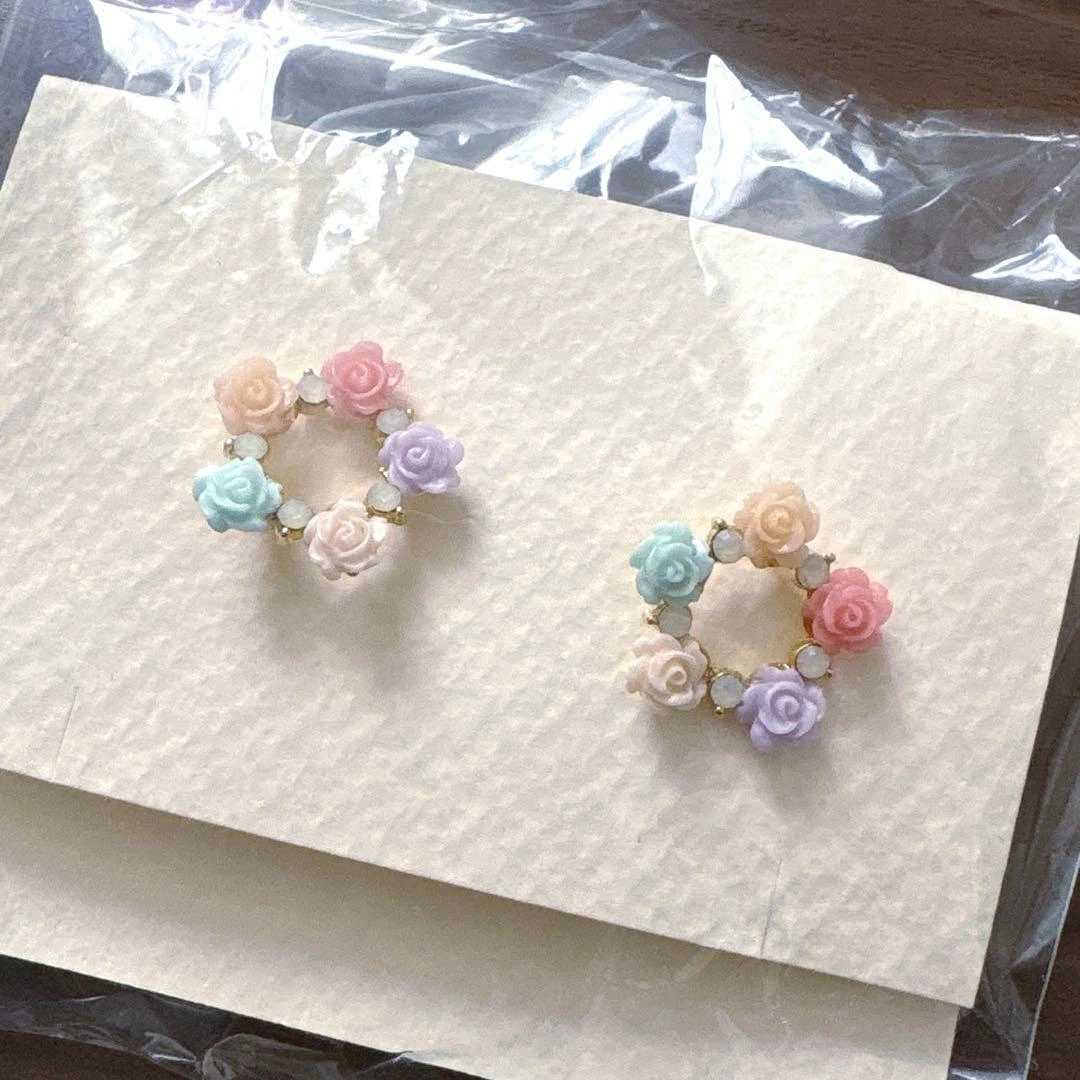 新品未使用品。ピアス ThreeFourTime スリーフォータイム 花