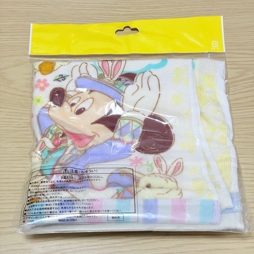 ディズニー ミニーマウス うさぴよ フェイスタオルの写真3枚目