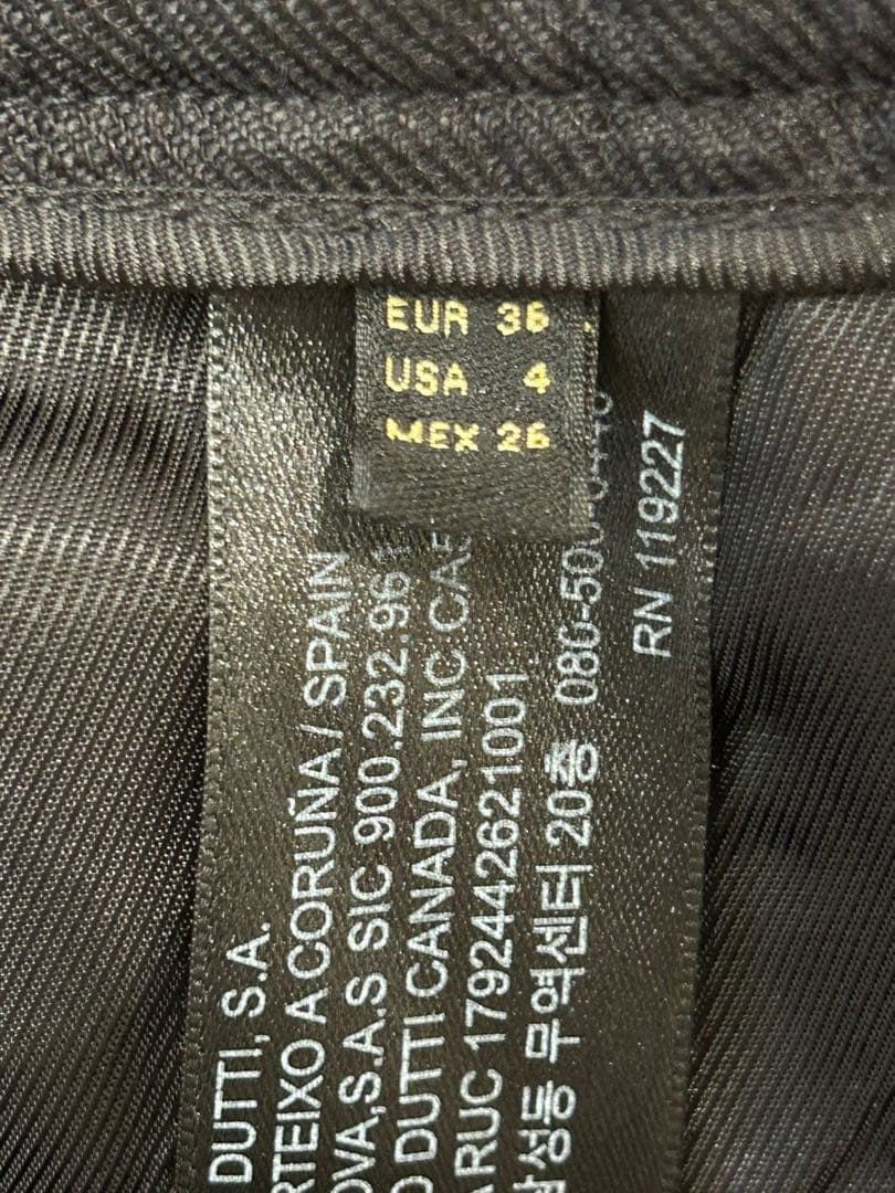 Massimo Dutti ブラック スラックスの写真4枚目
