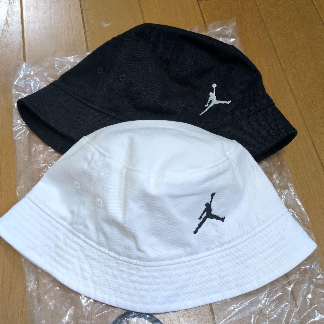 Jordan　ナイキ 子供用 黒 バケットハット　白黒2つセット