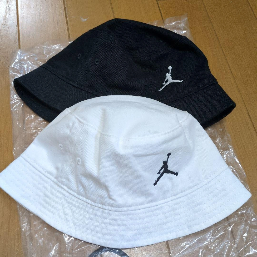 Jordan ナイキ 子供用 黒 バケットハット 白黒2つセット