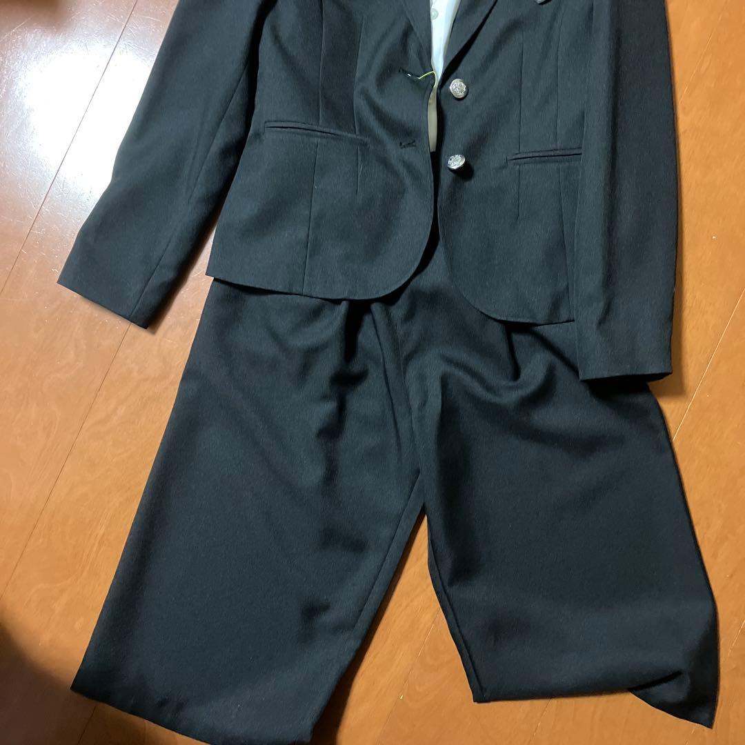 Flow Free黒いフォーマルパンツスーツ 卒業式165の写真2枚目