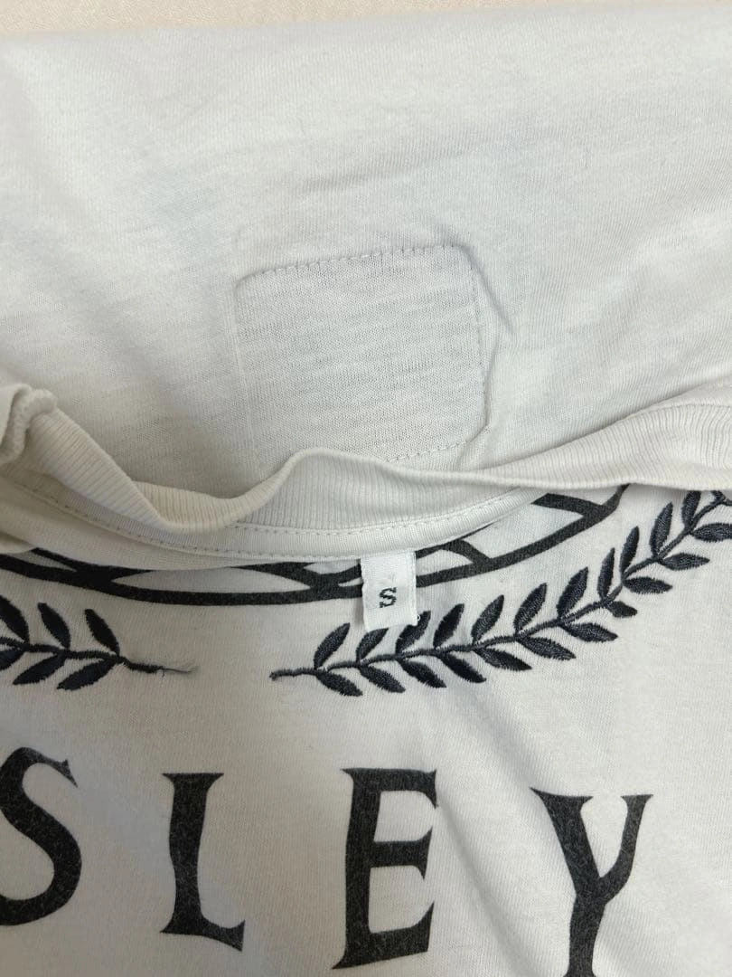 SISLEY シスレー Tシャツ 半袖 ロゴプリント ホワイト Sサイズの写真4枚目