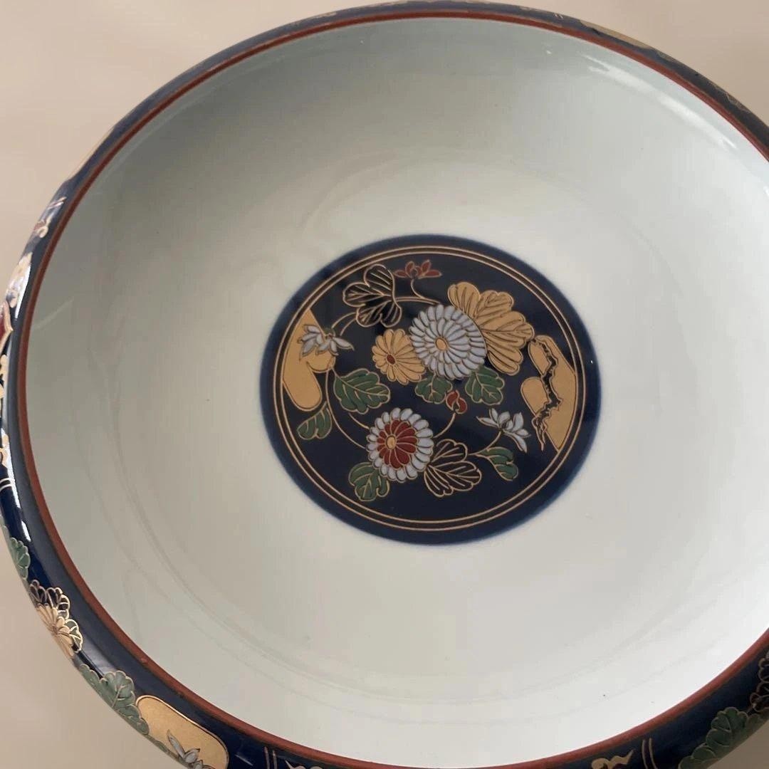 ◆新品 未使用!◆有田焼 仁祥 錦太祥 皿 大鉢 伝統工芸品25センチの写真3枚目