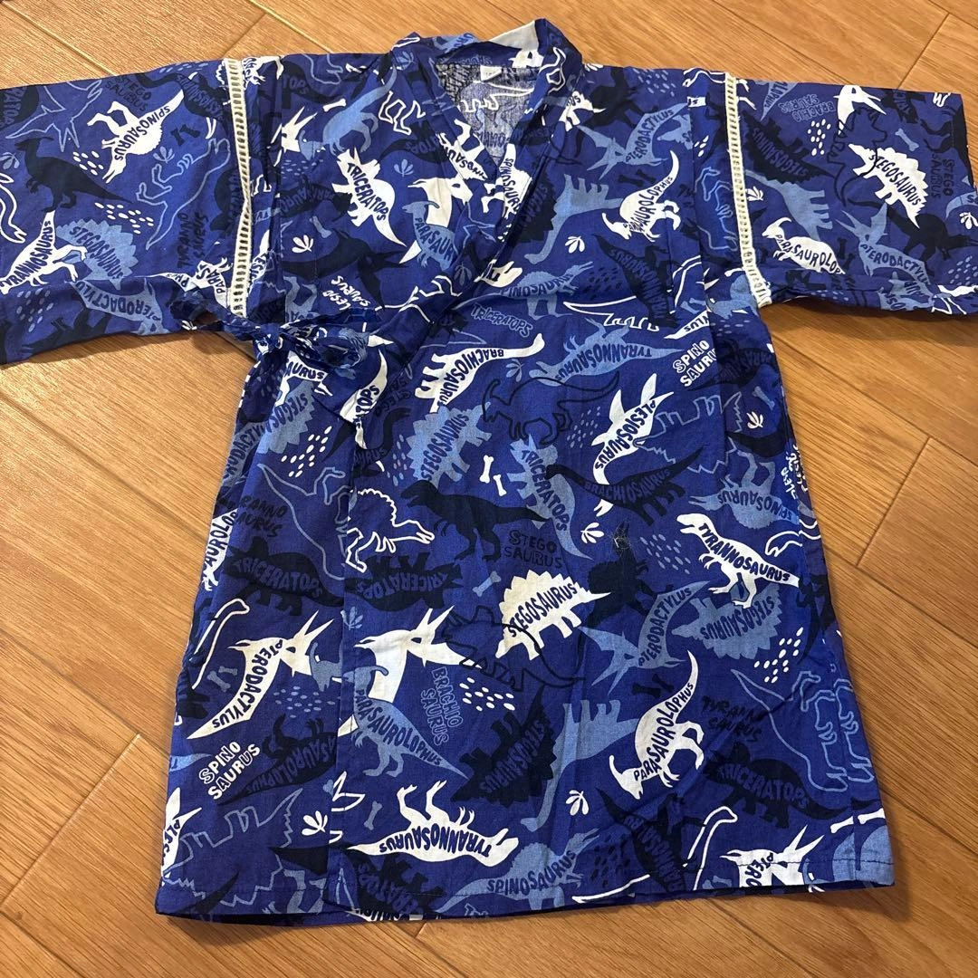 子供用 恐竜柄 甚平 120cmの写真3枚目