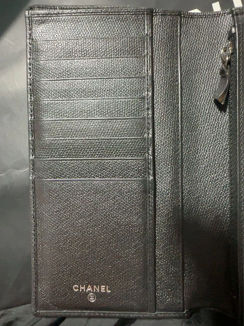 CHANEL シャネル 長財布 キャビアスキン ココマーク シリアルシール有の写真4枚目