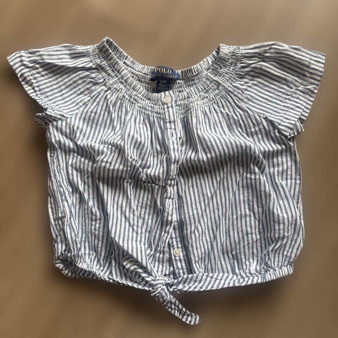 Polo Ralph Lauren ストライプ 半袖シャツ 3T