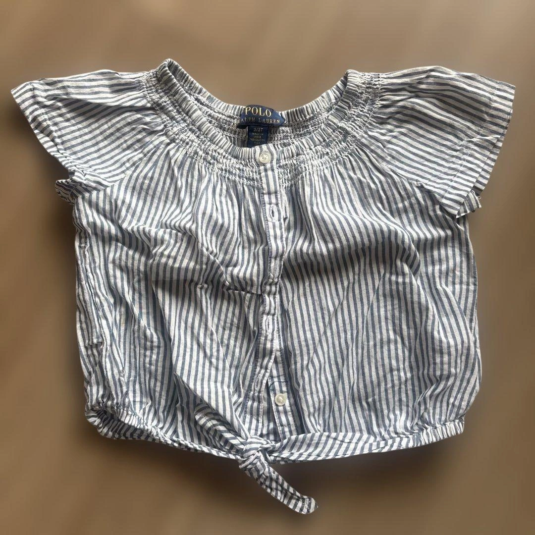 Polo Ralph Lauren ストライプ 半袖シャツ 3T