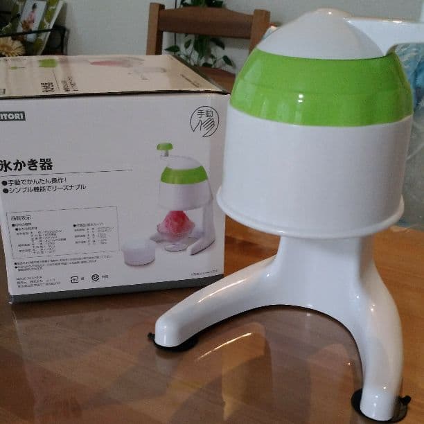 ニトリ　かき氷器　手動