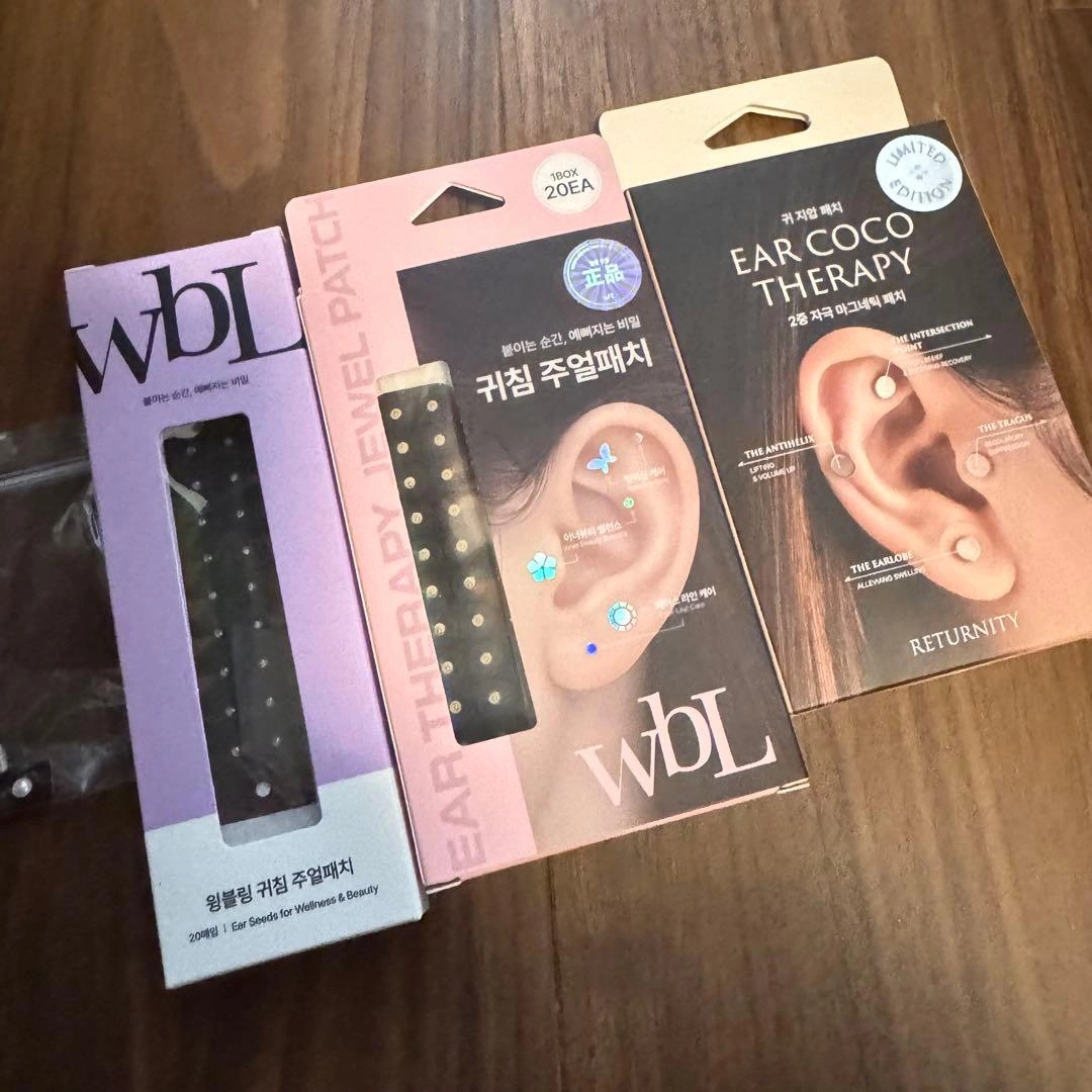 wBL 耳つぼパッチ ピンセット付きの写真3枚目