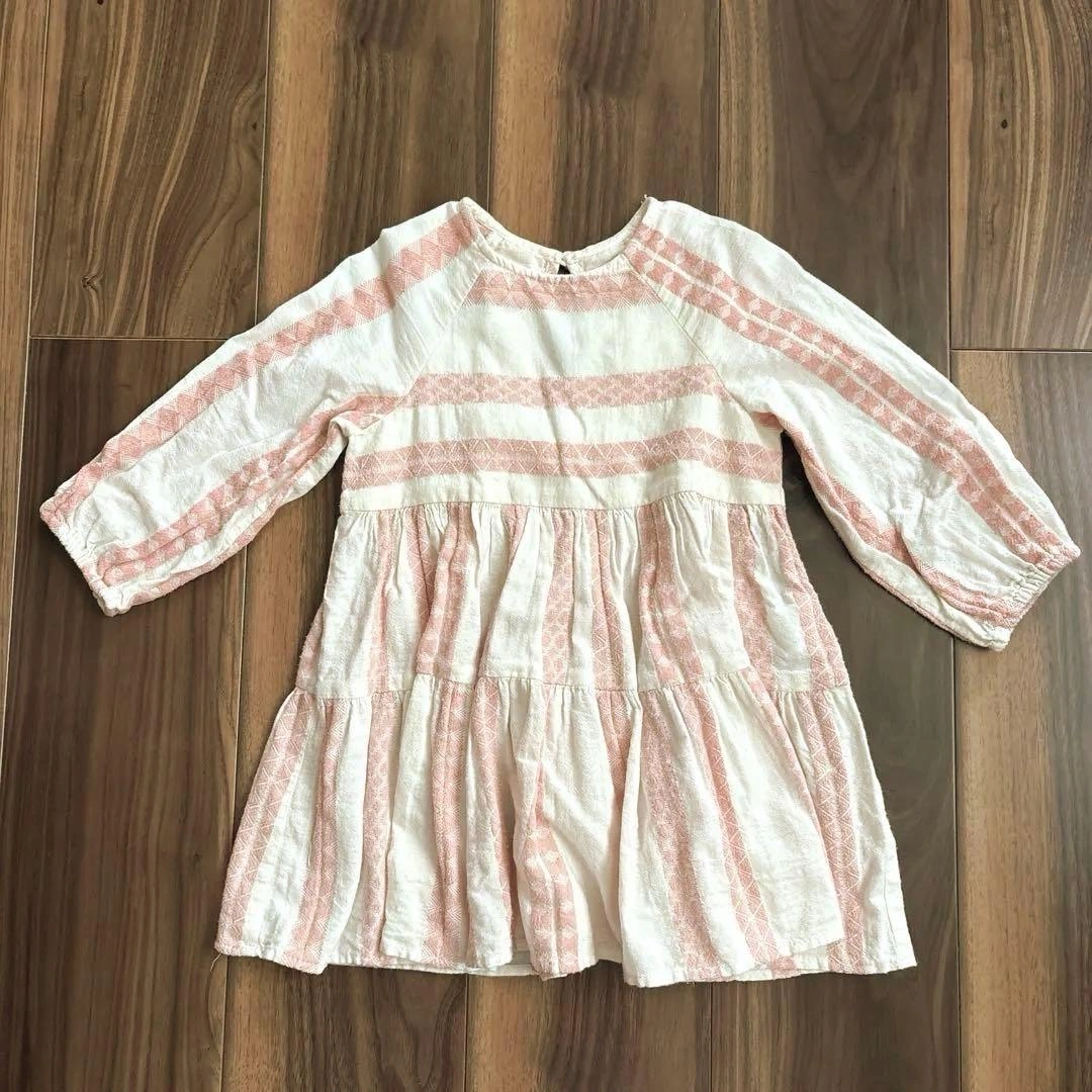 ZARA ワンピース ストライプ ピンク 92cm