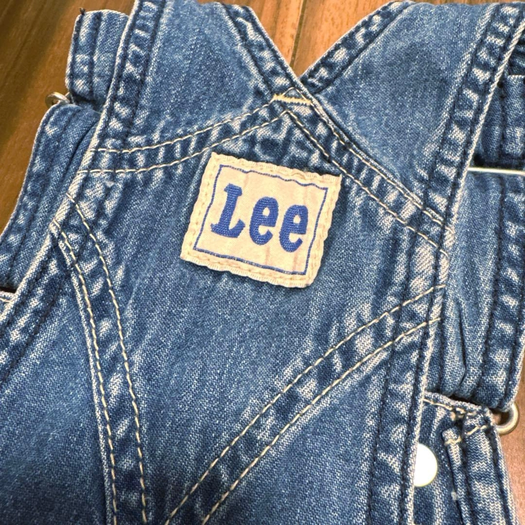 美品。Lee デニム オーバーオールスカート ジャンパースカート 90cmの写真4枚目