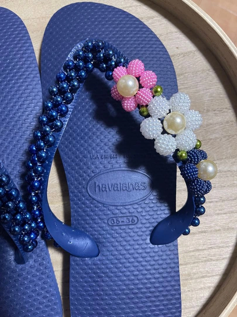 Havaianas カスタマイズネイビー 35-36(日本サイズ23cm相当)の写真2枚目