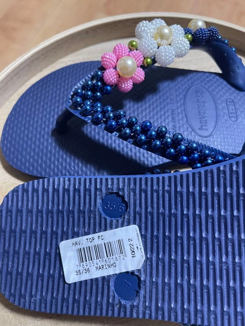 Havaianas カスタマイズネイビー 35-36(日本サイズ23cm相当)の写真4枚目