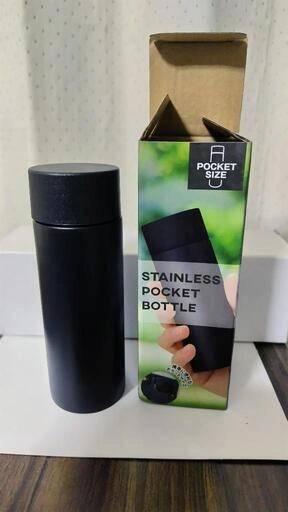 新品 ステンレスポケットボトル 水筒