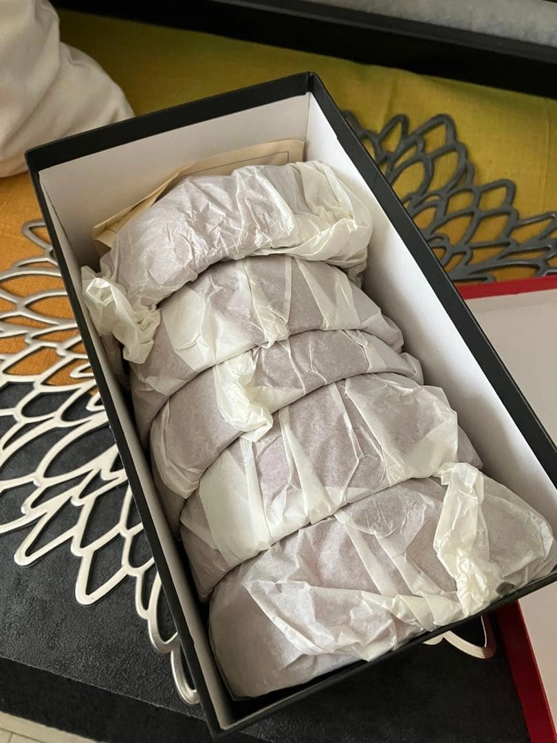 ■未使用品■赤い合成漆器汁椀5個セットの写真3枚目