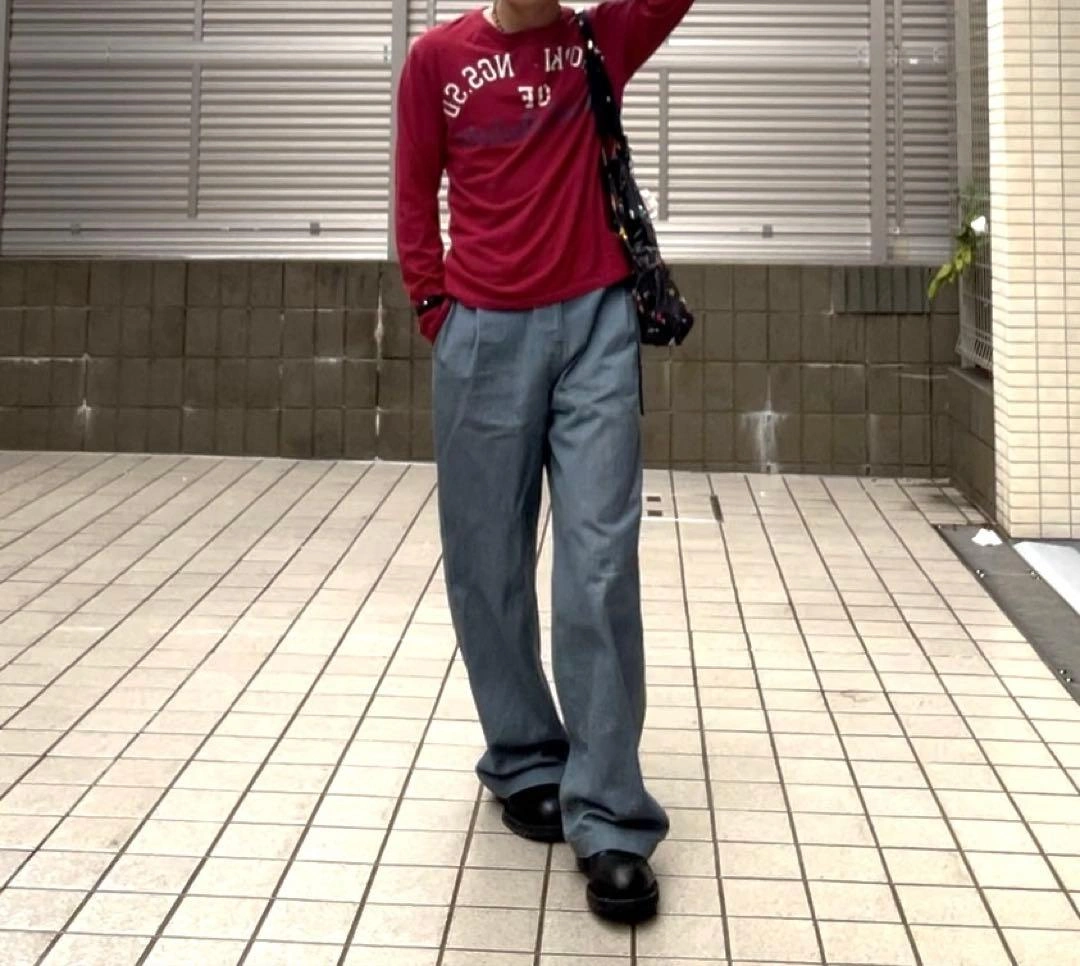 00s ヘンリーネック ロングスリーブ Tシャツの写真2枚目