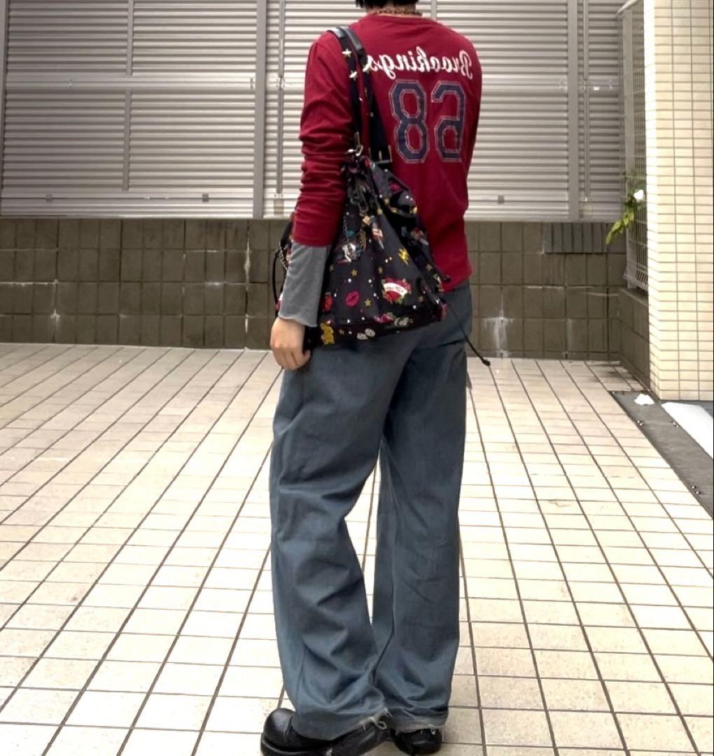 00s ヘンリーネック ロングスリーブ Tシャツの写真6枚目