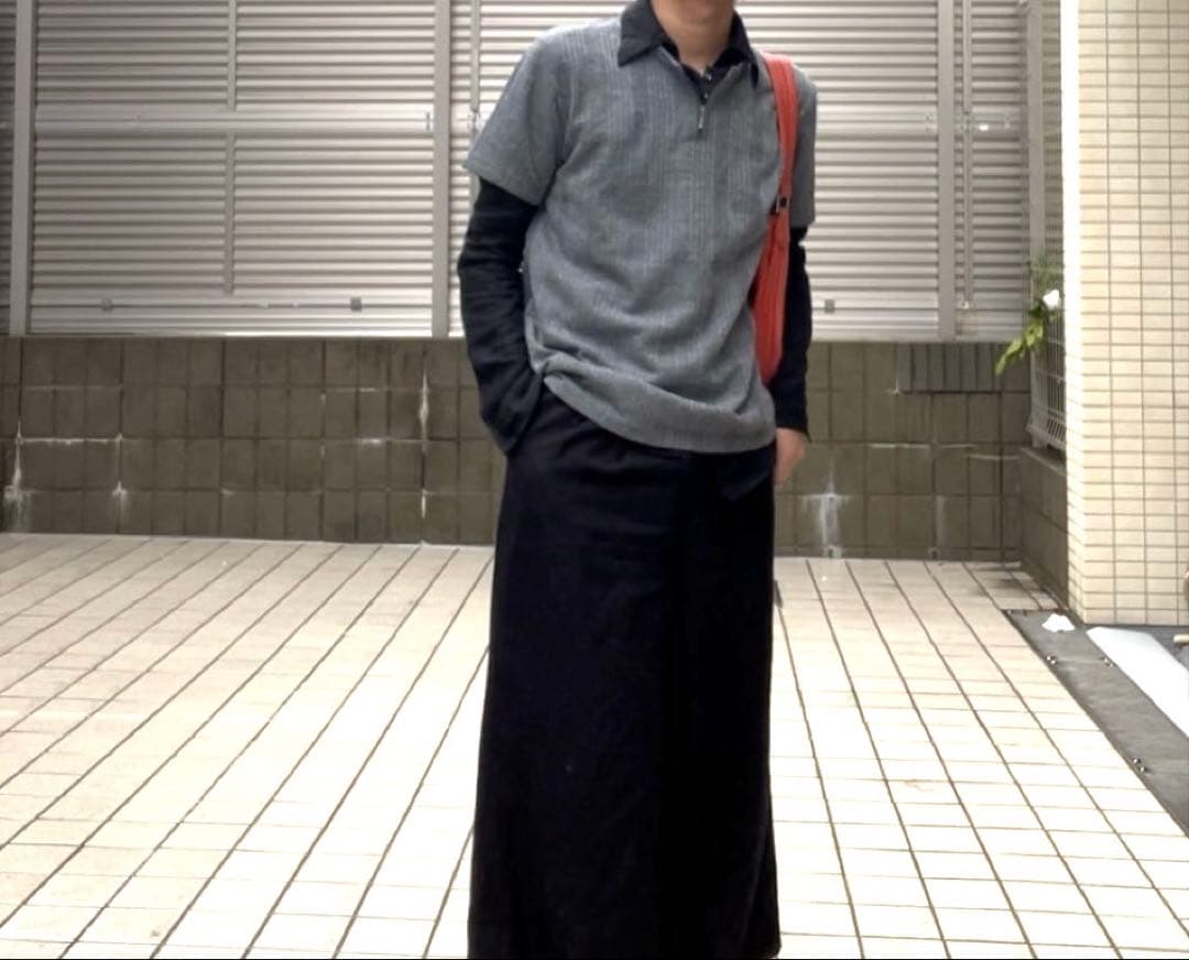 00s ジップ レイヤード ヘンリーネック Tシャツの写真2枚目
