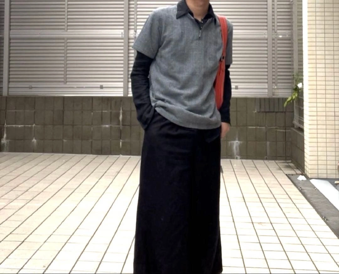 00s ジップ レイヤード ヘンリーネック Tシャツの写真2枚目