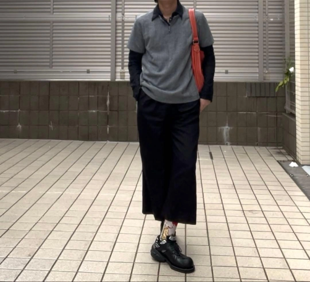 00s ジップ レイヤード ヘンリーネック Tシャツの写真3枚目