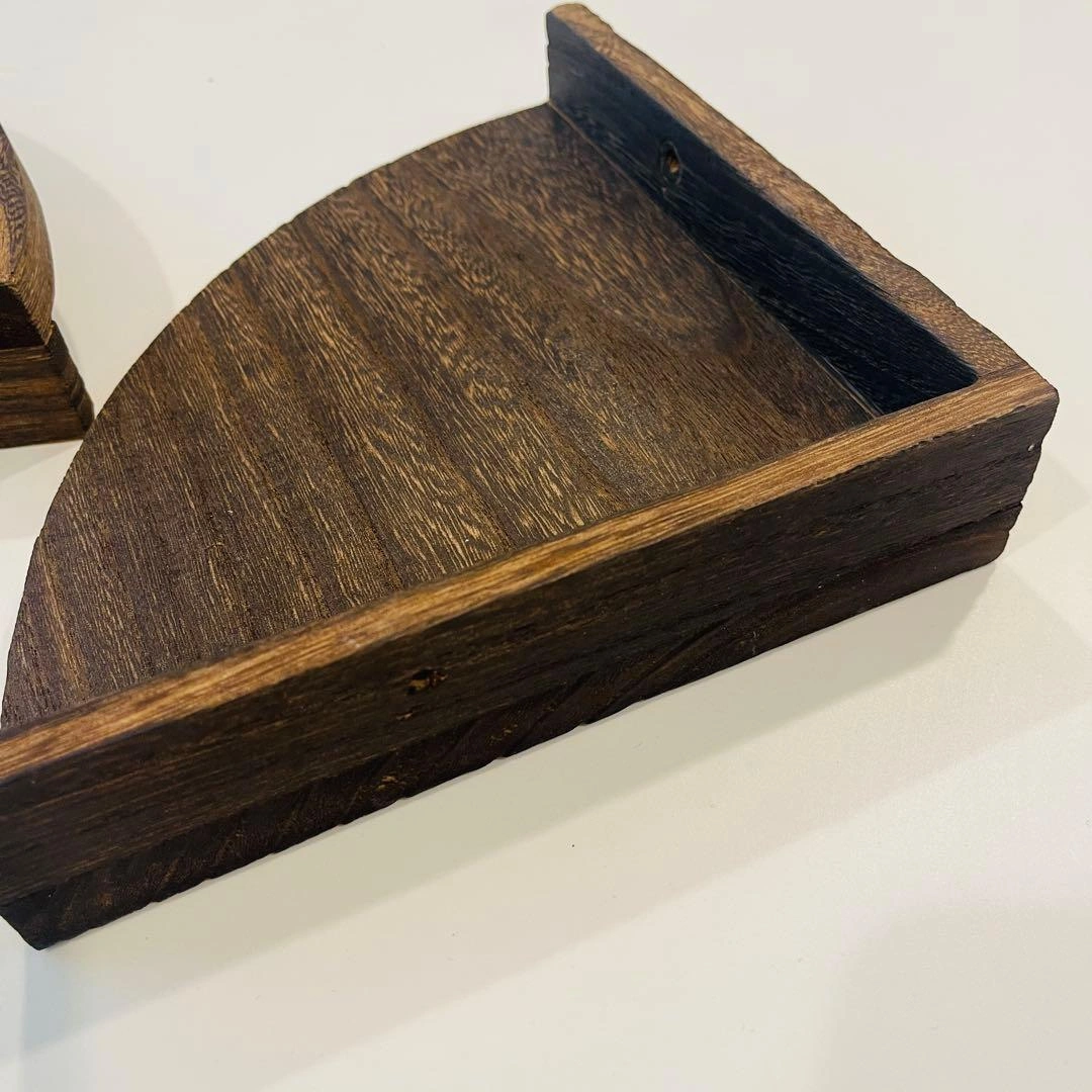 木製コーナーラック 2枚セット 壁掛け棚の写真5枚目