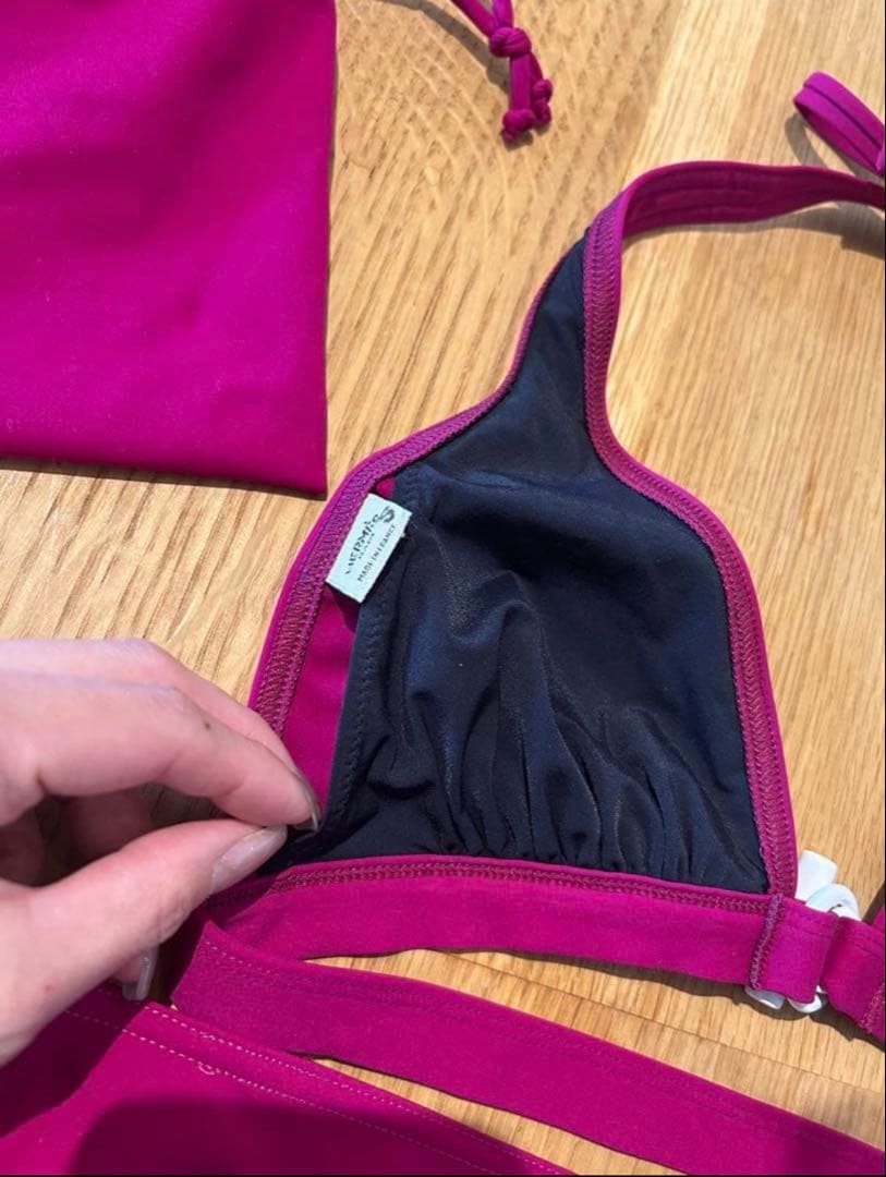 エルメス　HERMES 水着　ビキニ　ピンク　シェーヌダンクルの写真5枚目
