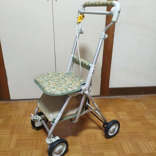 象印 シルバーカー 手押し車 買い物カート ライトミニ 花柄 歩行補助