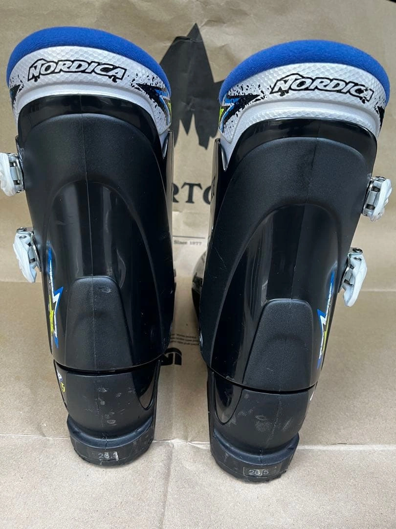 ノルディカ スキーブーツ GP TJ 26.0-26.5 黒×青 美品の写真3枚目