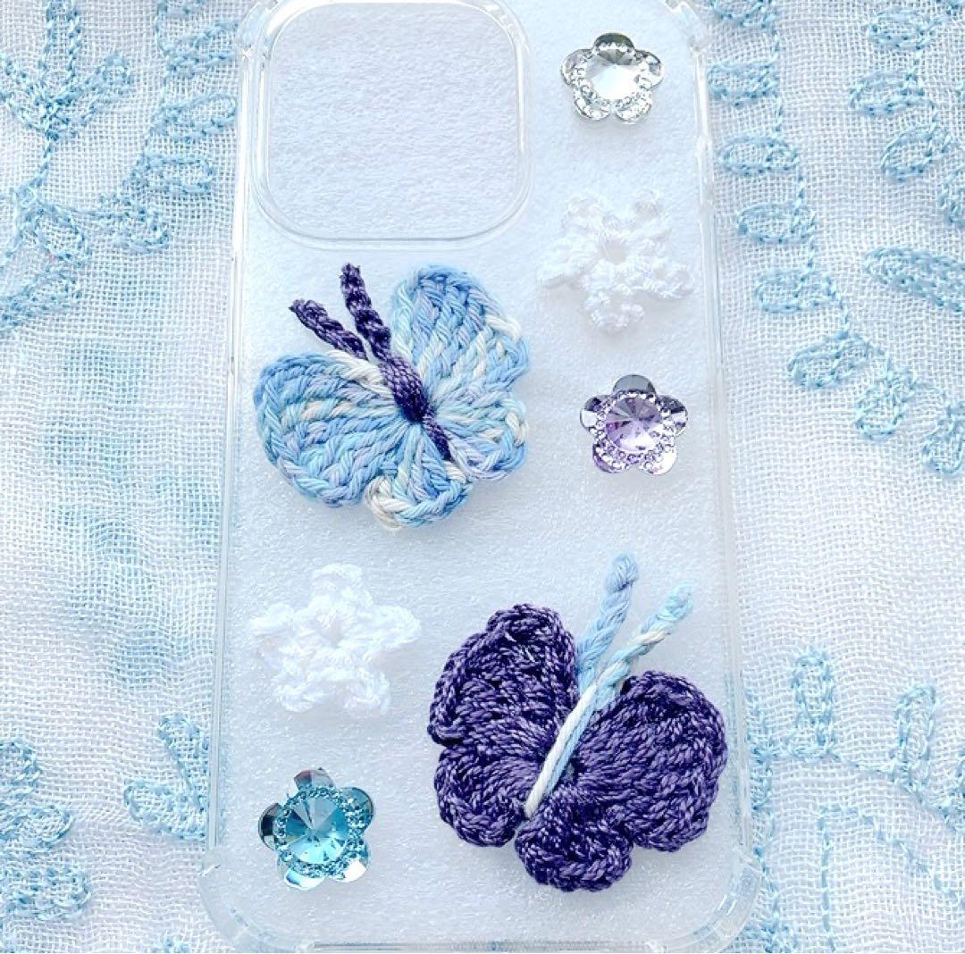 ハンドメイド スマホケース 毛糸 可愛い