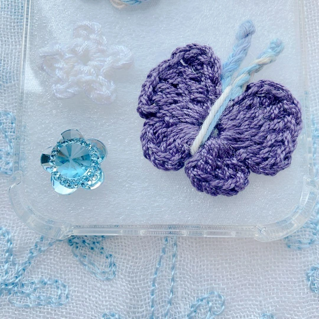 ハンドメイド スマホケース 毛糸 可愛いの写真7枚目