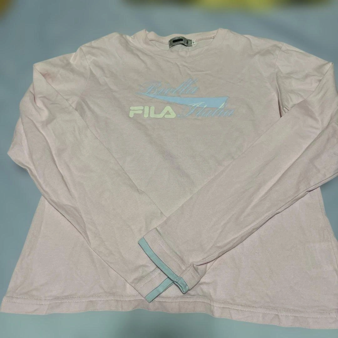 FILA 長袖カットソー ピンク Lサイズ 中古