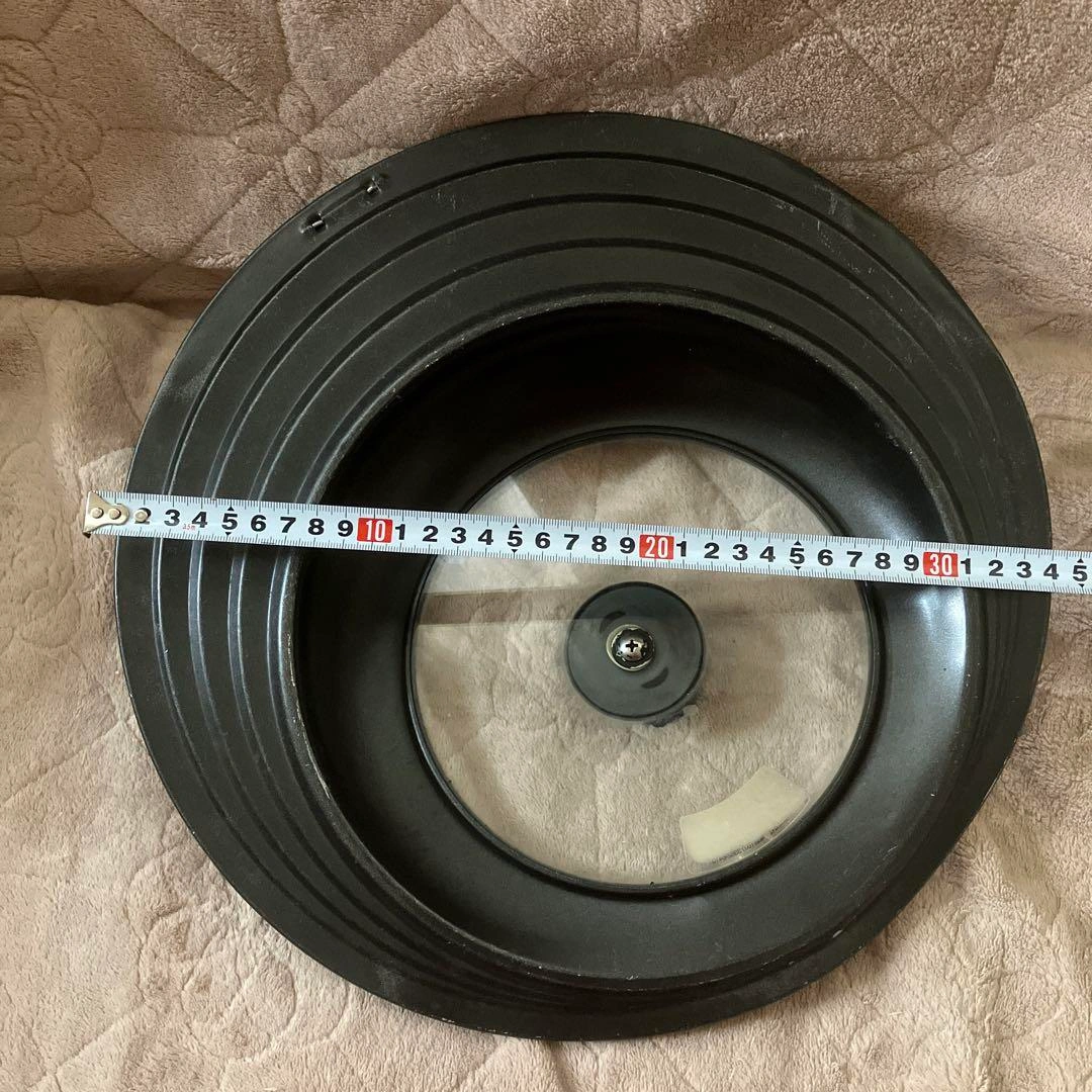 フライパンカバー(ふた)2個 直径約32cm ・34cm 黒の写真10枚目