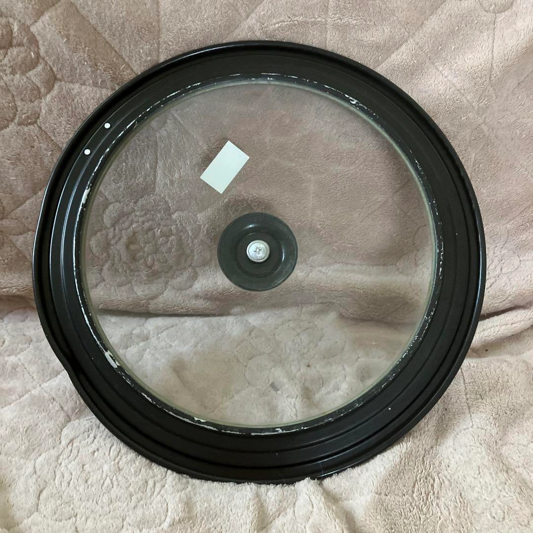 フライパンカバー(ふた)2個 直径約32cm ・34cm 黒の写真3枚目