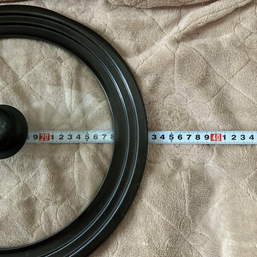 フライパンカバー(ふた)2個 直径約32cm ・34cm 黒の写真6枚目