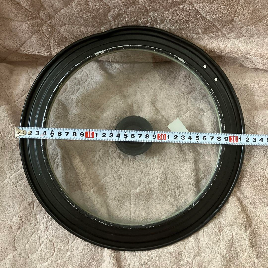 フライパンカバー(ふた)2個 直径約32cm ・34cm 黒の写真7枚目