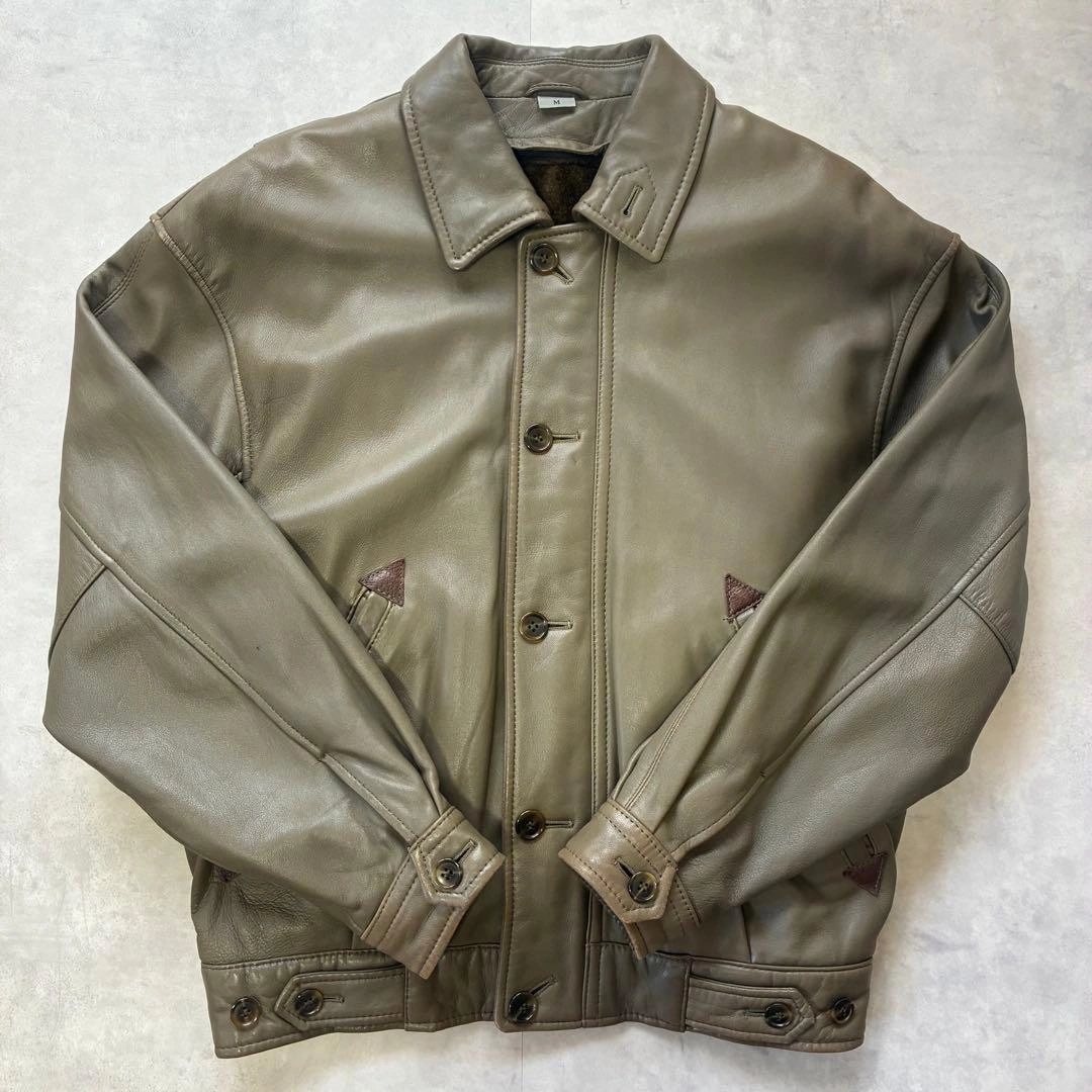 D’URBAN INTERMEZZO A2フライトjkt M 本革 短丈 90s